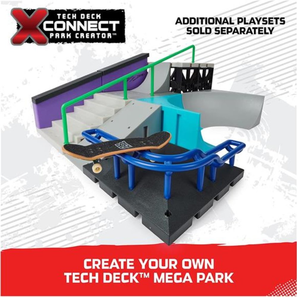TECH DECK, Pyramid Point, X-Connect Park, Customizable and Buildable Ramp Set - Picture 6 of 6